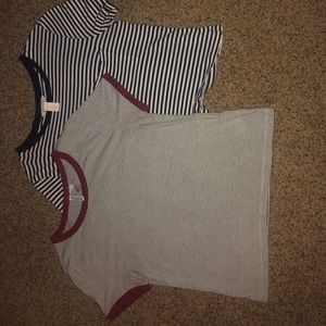 Selling a Lot or cropped t-shirts from H&M.
